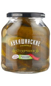 Огурчики Лукашинские малосоленые бочковые по-Суздальски  670 г. Продаётся упаковками 6-банок